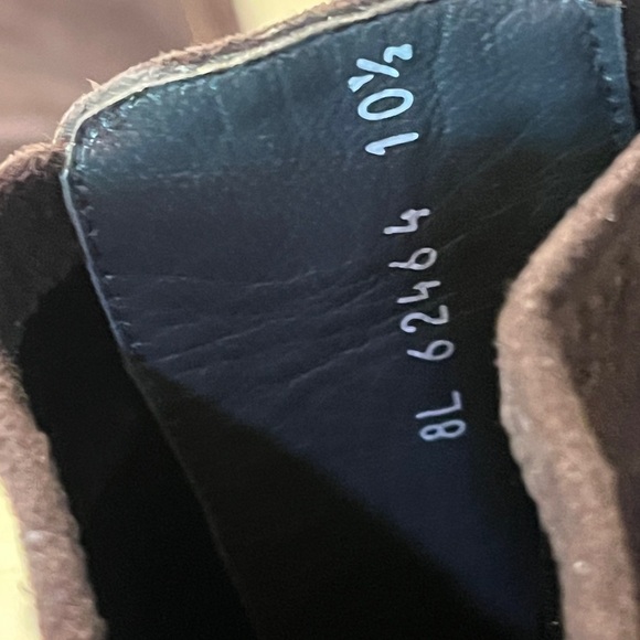 Stuart Weitzman Brown Heeled Boots with Luxurious Texture - Picture 5 of 5